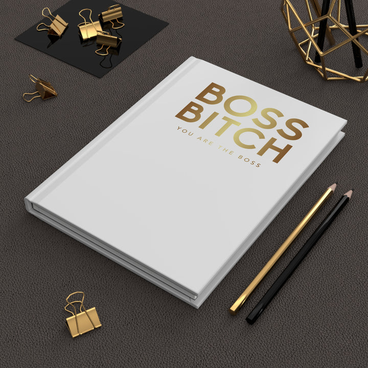 Boss Bitch Hardcover Journal - Motivational Stationery for Empowered Women, Gift for Bosses, Entrepreneurs, Office Decor, Self-Care