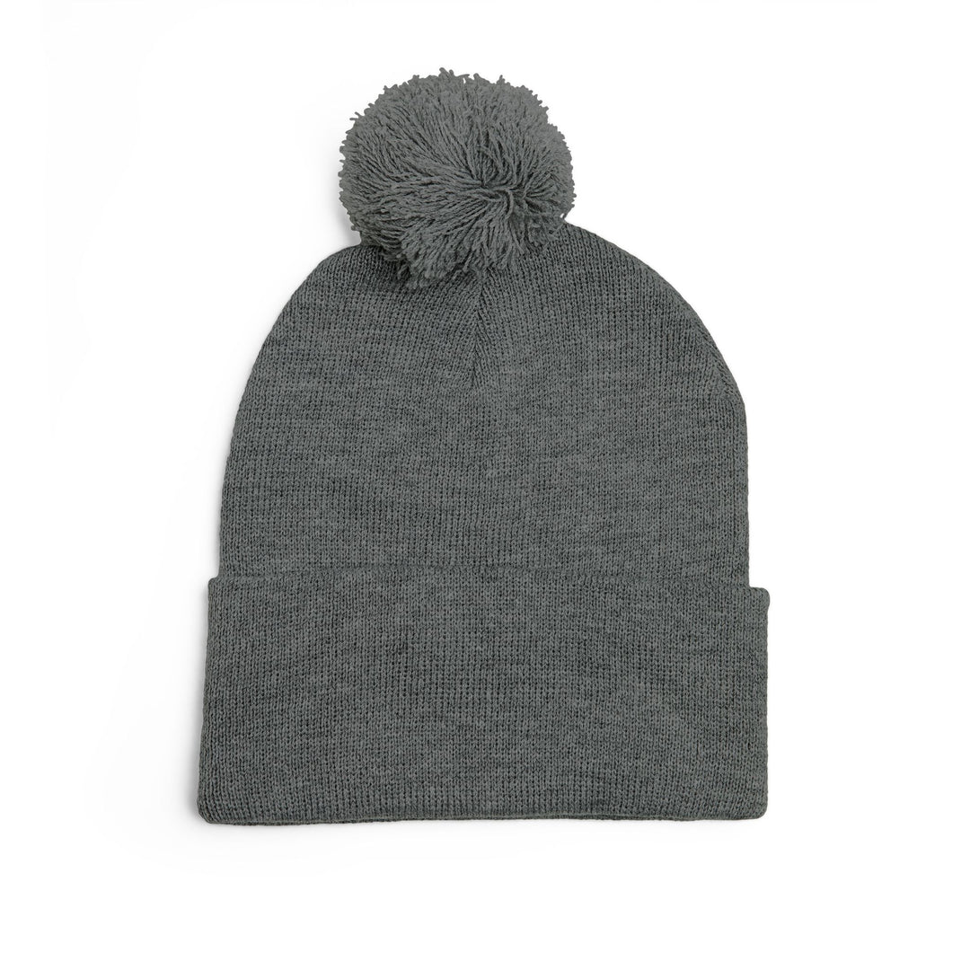 Cozy Pom-Pom Knit Cap - 'Boss Bitch' Beanie, Winter Hat, Gift for Her, Trendy Accessories, Fashionable Headwear