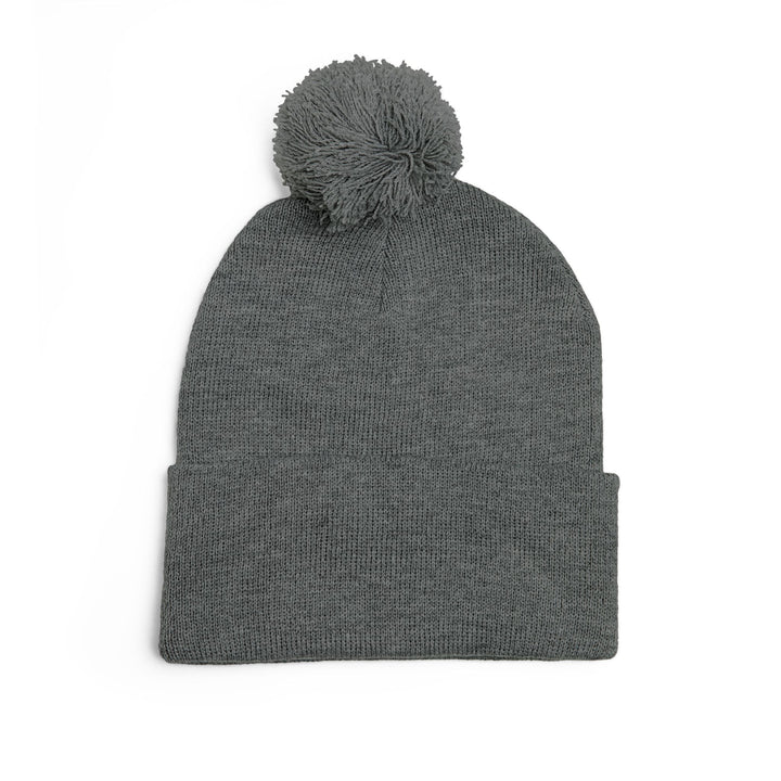 Cozy Pom-Pom Knit Cap - 'Boss Bitch' Beanie, Winter Hat, Gift for Her, Trendy Accessories, Fashionable Headwear