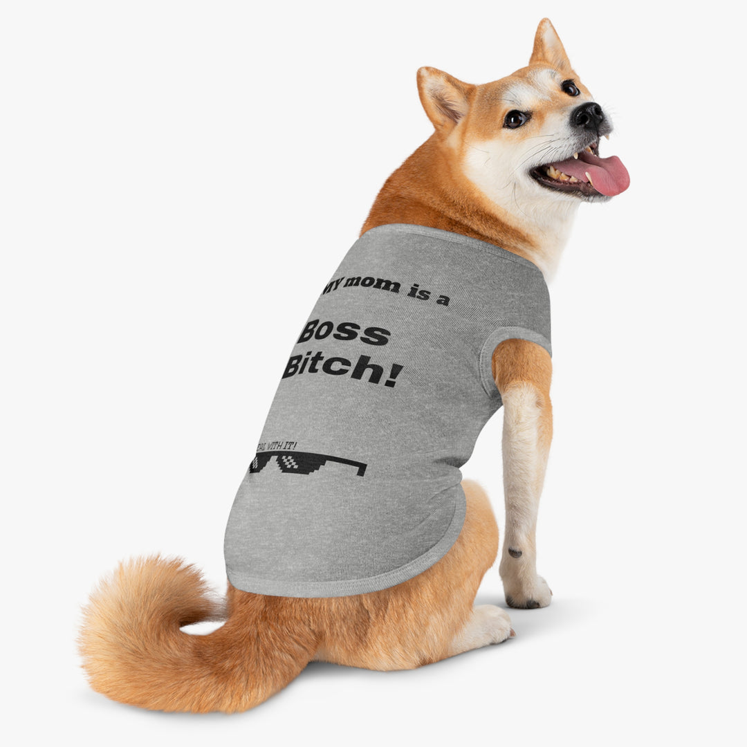 Boss Bitch Pet Tank Top, Funny Dog Shirt, Pet Apparel, Gift for Dog Lovers, Cute Dog Outfit, Summer Pet Fashion
