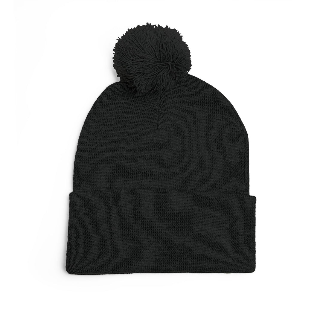 Cozy Pom-Pom Knit Cap - 'Boss Bitch' Beanie, Winter Hat, Gift for Her, Trendy Accessories, Fashionable Headwear
