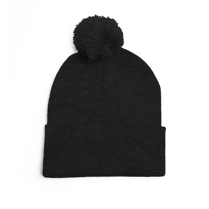Cozy Pom-Pom Knit Cap - 'Boss Bitch' Beanie, Winter Hat, Gift for Her, Trendy Accessories, Fashionable Headwear