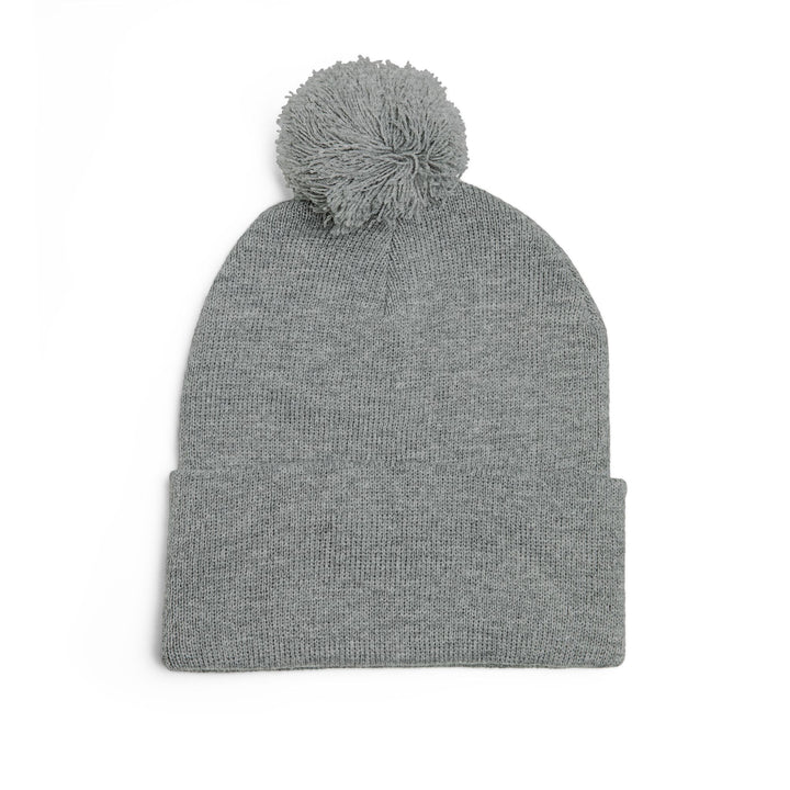 Cozy Pom-Pom Knit Cap - 'Boss Bitch' Beanie, Winter Hat, Gift for Her, Trendy Accessories, Fashionable Headwear