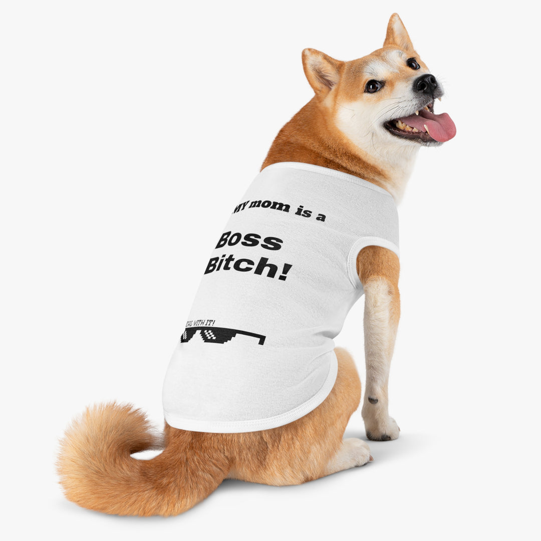 Boss Bitch Pet Tank Top, Funny Dog Shirt, Pet Apparel, Gift for Dog Lovers, Cute Dog Outfit, Summer Pet Fashion