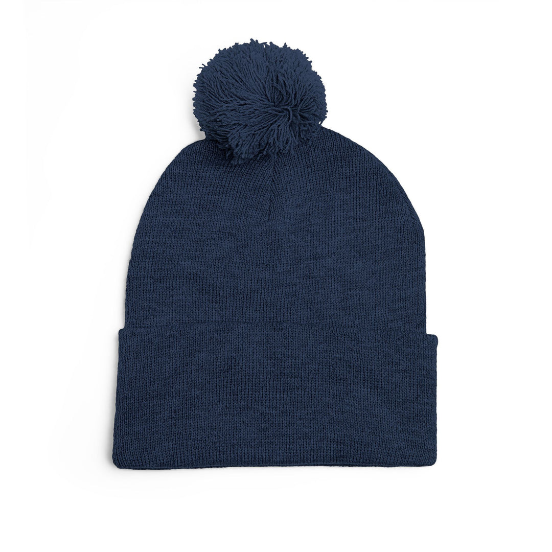 Cozy Pom-Pom Knit Cap - 'Boss Bitch' Beanie, Winter Hat, Gift for Her, Trendy Accessories, Fashionable Headwear