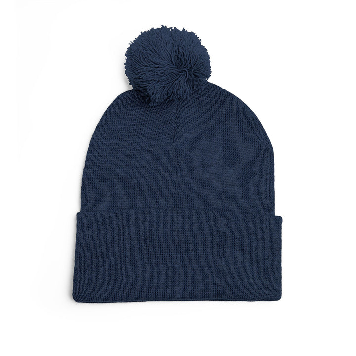 Cozy Pom-Pom Knit Cap - 'Boss Bitch' Beanie, Winter Hat, Gift for Her, Trendy Accessories, Fashionable Headwear