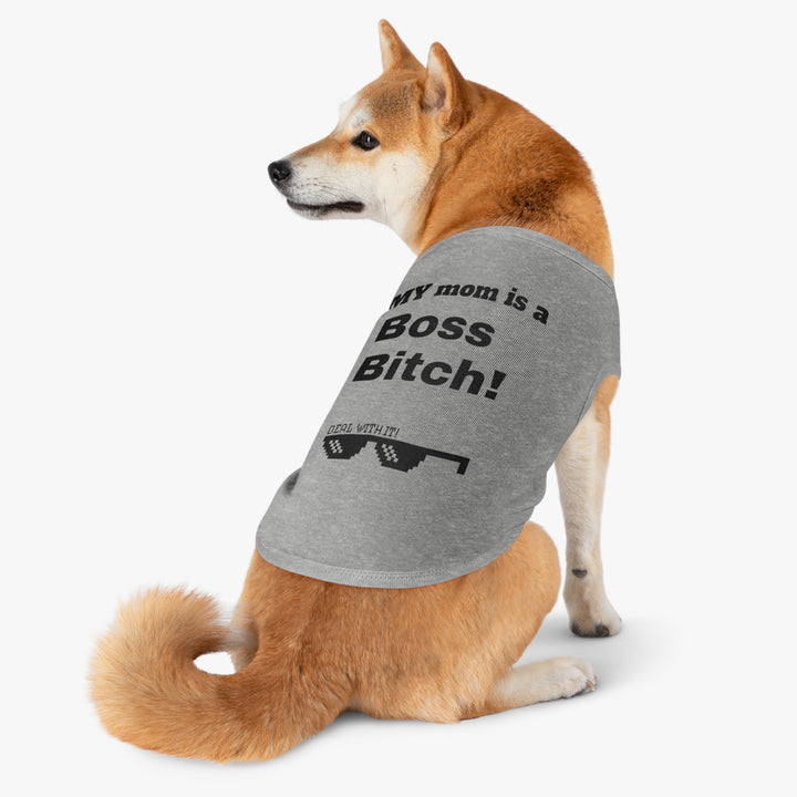 Boss Bitch Pet Tank Top, Funny Dog Shirt, Pet Apparel, Gift for Dog Lovers, Cute Dog Outfit, Summer Pet Fashion