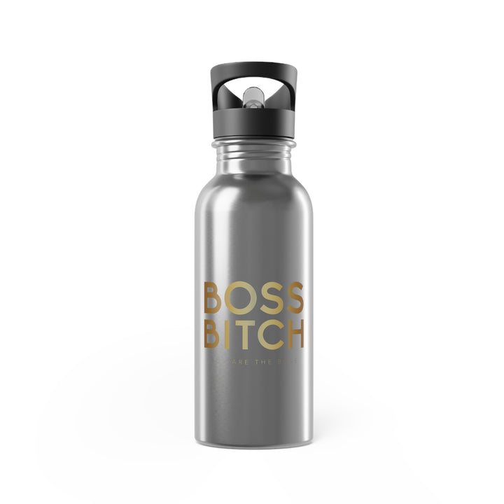 Boss is thirsty - Stainless Steel Water Bottle with Straw - 20oz - Perfect for Fitness Enthusiasts