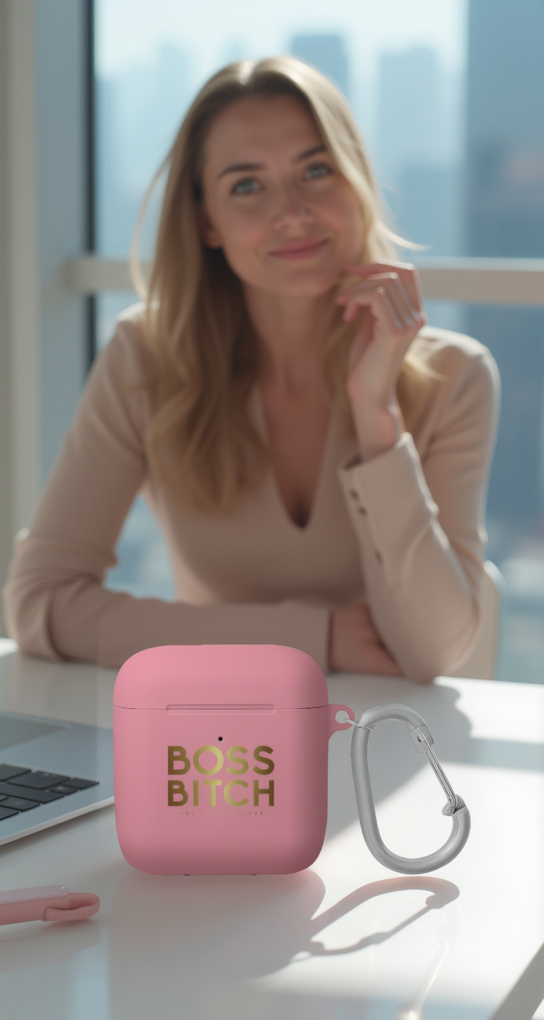 Stylish AirPods Case - "BOSS BITCH" Design for Empowered Individuals