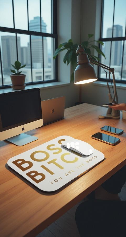 Boss Bitch Mouse Pad - Empowering Desk Accessory for Boss Ladies