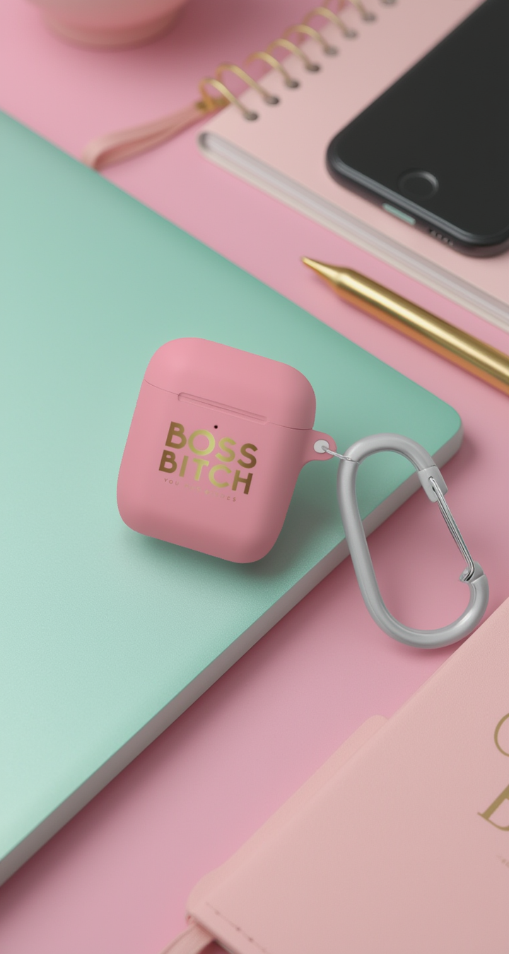 Stylish AirPods Case - "BOSS BITCH" Design for Empowered Individuals